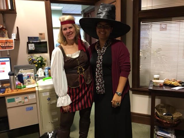 Admissions Staff-Linda Mueller and Rhemi Abrams Fuller