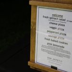 The menu for the event