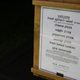 The menu for the event