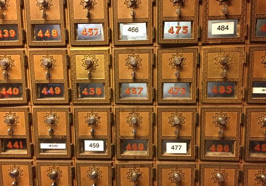 Student Mailboxes in Sayles-Hill