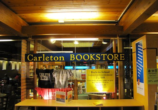 Carleton Bookstore in Sayles-Hill