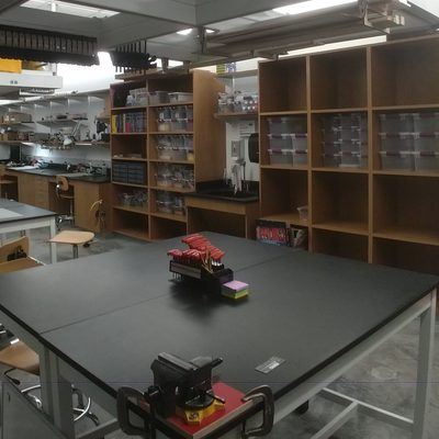 View of the makerspace looking northwest.
