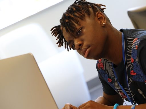Computer science student at computer