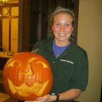 Pumpkin carving in Burton