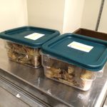 Recovered food packed and labeled