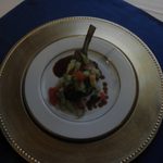 The Lamb Chop entree at the Inaugural Dinner