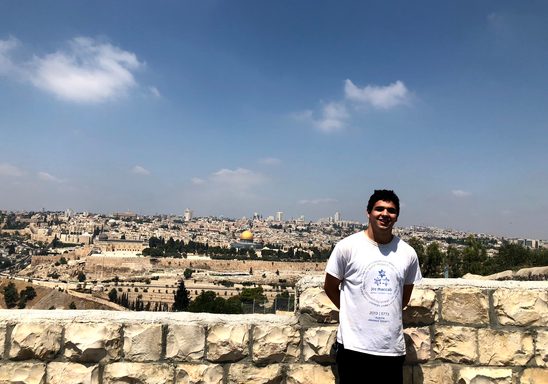 Aaron Forman '21, Paradise Fellowship recipient in Jerusalem