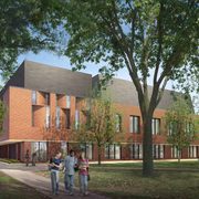 Weitz Center Music Addition-Exterior from east