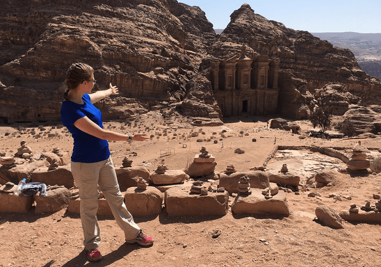 Ana Knighten '20 in Petra, Jordan