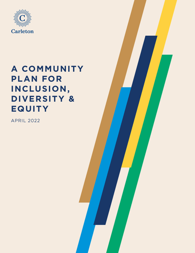 Booklet cover: A Community Plan for Inclusion, Diversity & Equity, April 2022