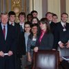 U.S. Senator Max Baucus with Carleton students