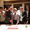 Professors Allen and Marfleet with students