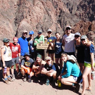 Hiking in the inner gorge along the Colorado River, spring 2016.