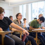 Students in a classroom